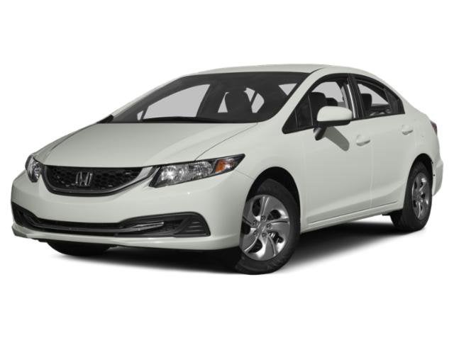 2015 Honda Civic LX in Gray — front three-quarter view