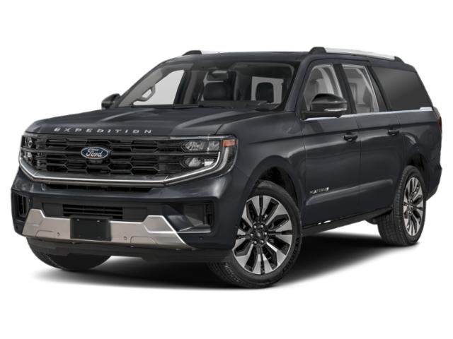 2027 Ford Expedition Max Platinum in Black — front three-quarter view
