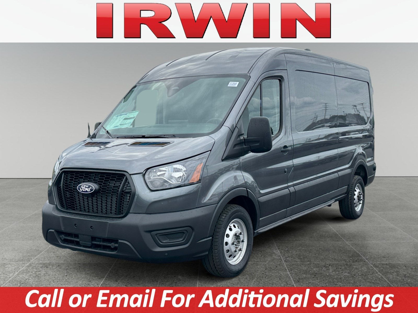 2026 Ford Transit Cargo Van Cargo Van in Gray — front three-quarter view